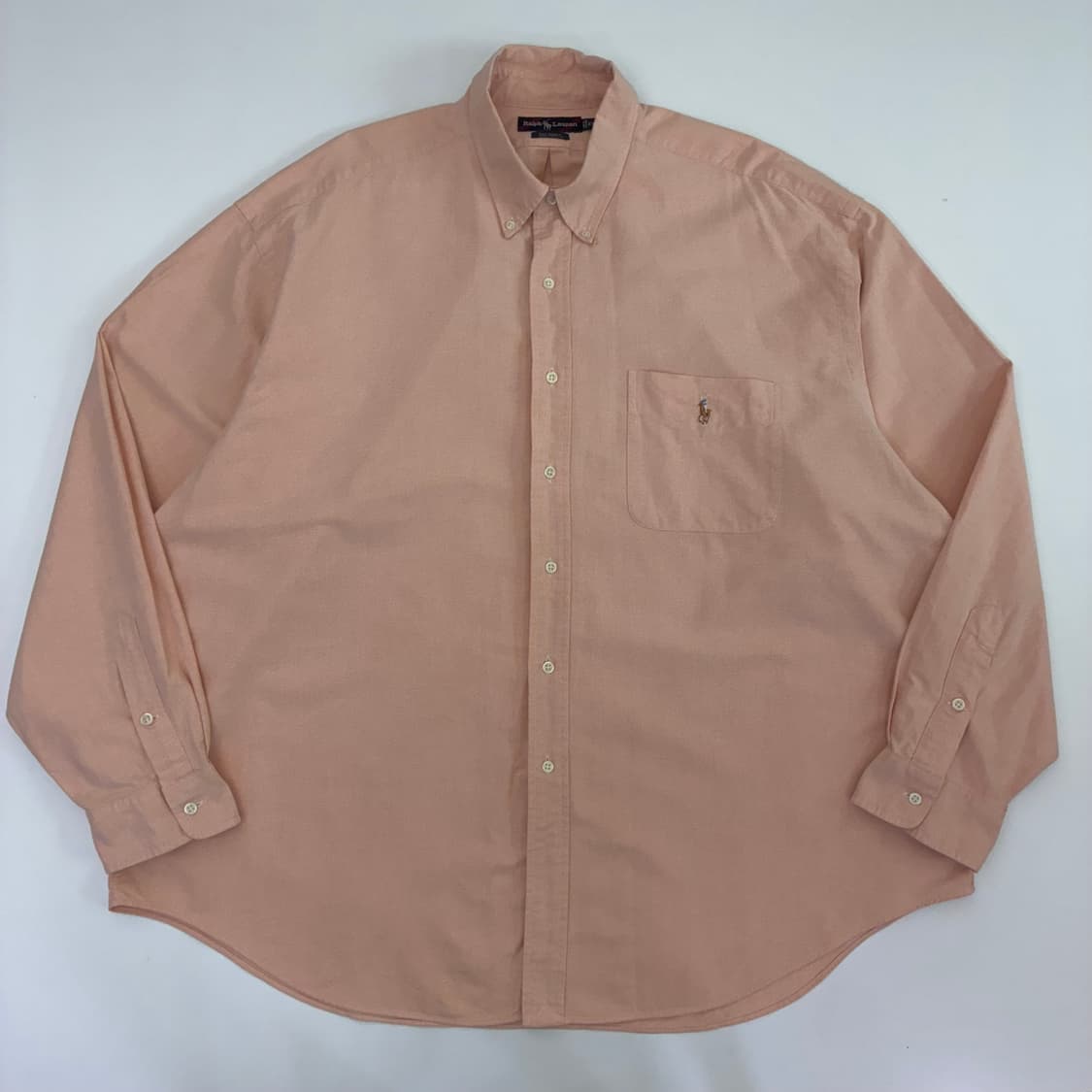 Polo  폴로 랄프로렌 자수 솔리드 더스트핑크 빅셔츠 상품이미지2