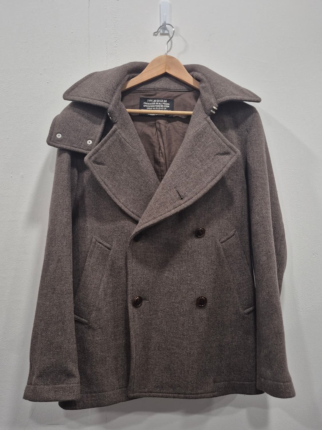 카반드주카 후디드 집업 울 코트 여성 95사이즈 상품이미지1