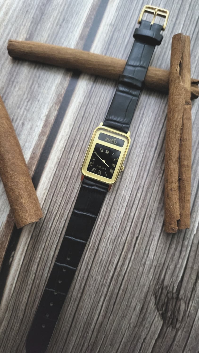 [희귀피스]정품 에르메스 깔레쉬 골드 남여공용 시계 상품이미지4