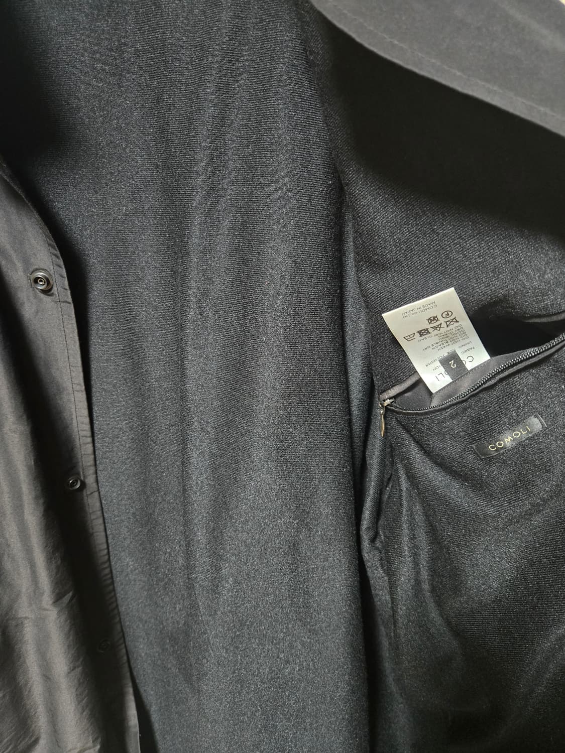 [2]코모리 코튼 실크 후디드 코트 상품이미지3