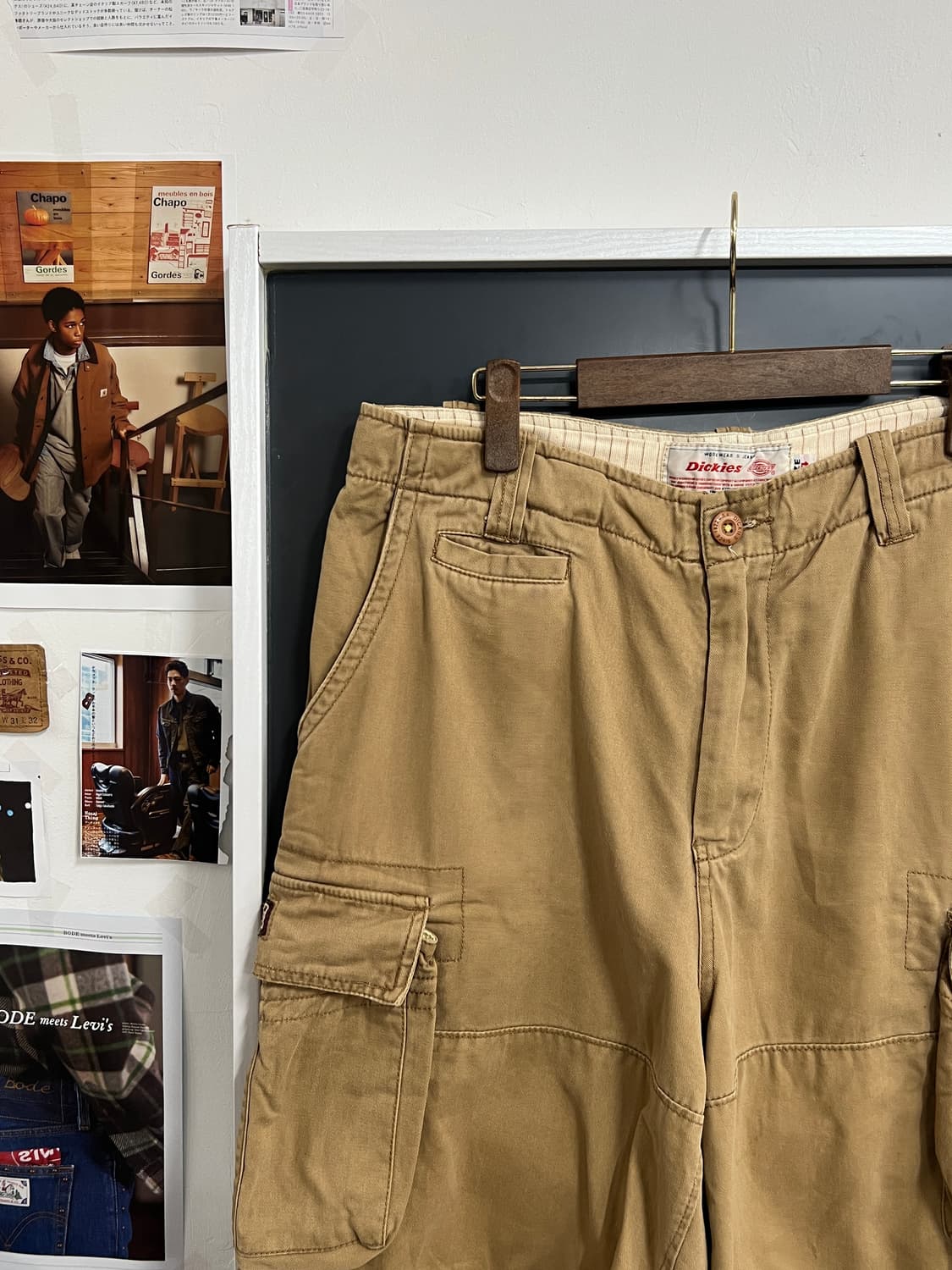 Dickies 디키즈 워크웨어 카고 베이지 하프팬츠 상품이미지2