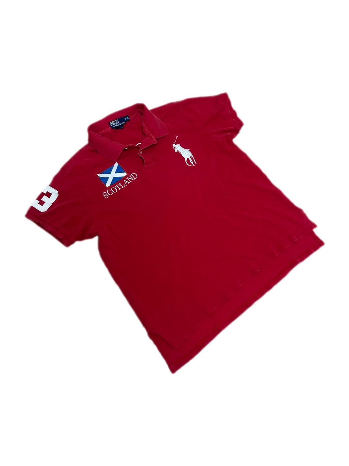 폴로 랄프로렌 스코틀랜드 레드 pk티 상품이미지1