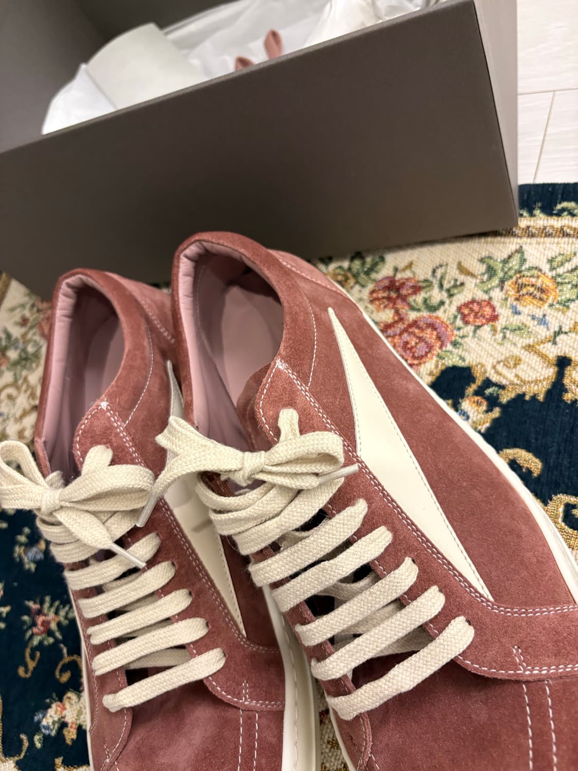 릭오웬스 빈티지 스니커즈 릭반스 더스트 핑크 44 새상품 상품이미지2