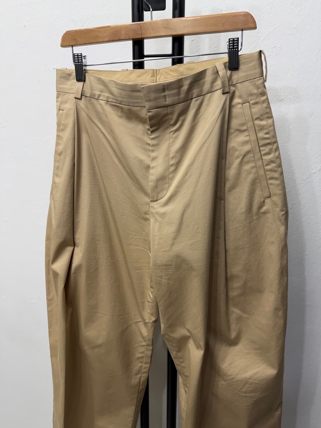 정품) COS 남성 베이지 와이드팬츠 44(30) 상품이미지3