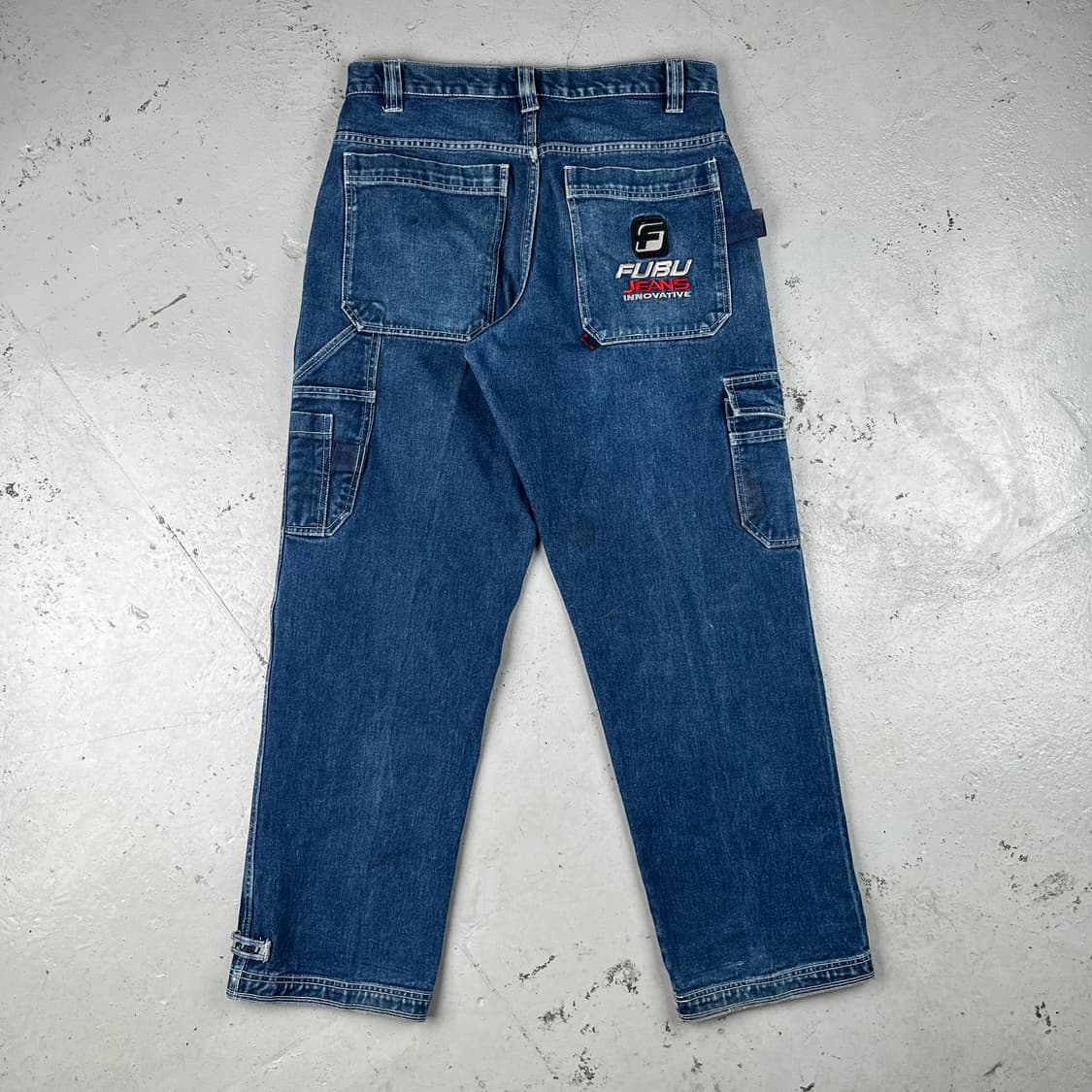 빈티지 Fubu 더 콜렉션 배기 카고 데님 상품이미지3