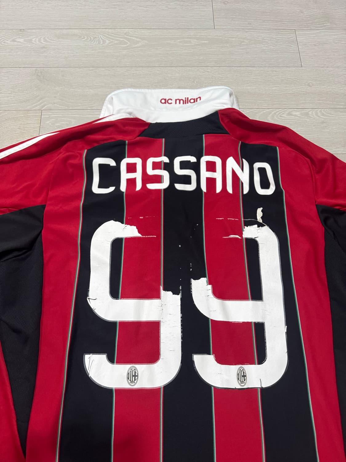 아디다스 ac밀란 12-13 안토니오 카싸노 홈 유니폼 상품이미지6