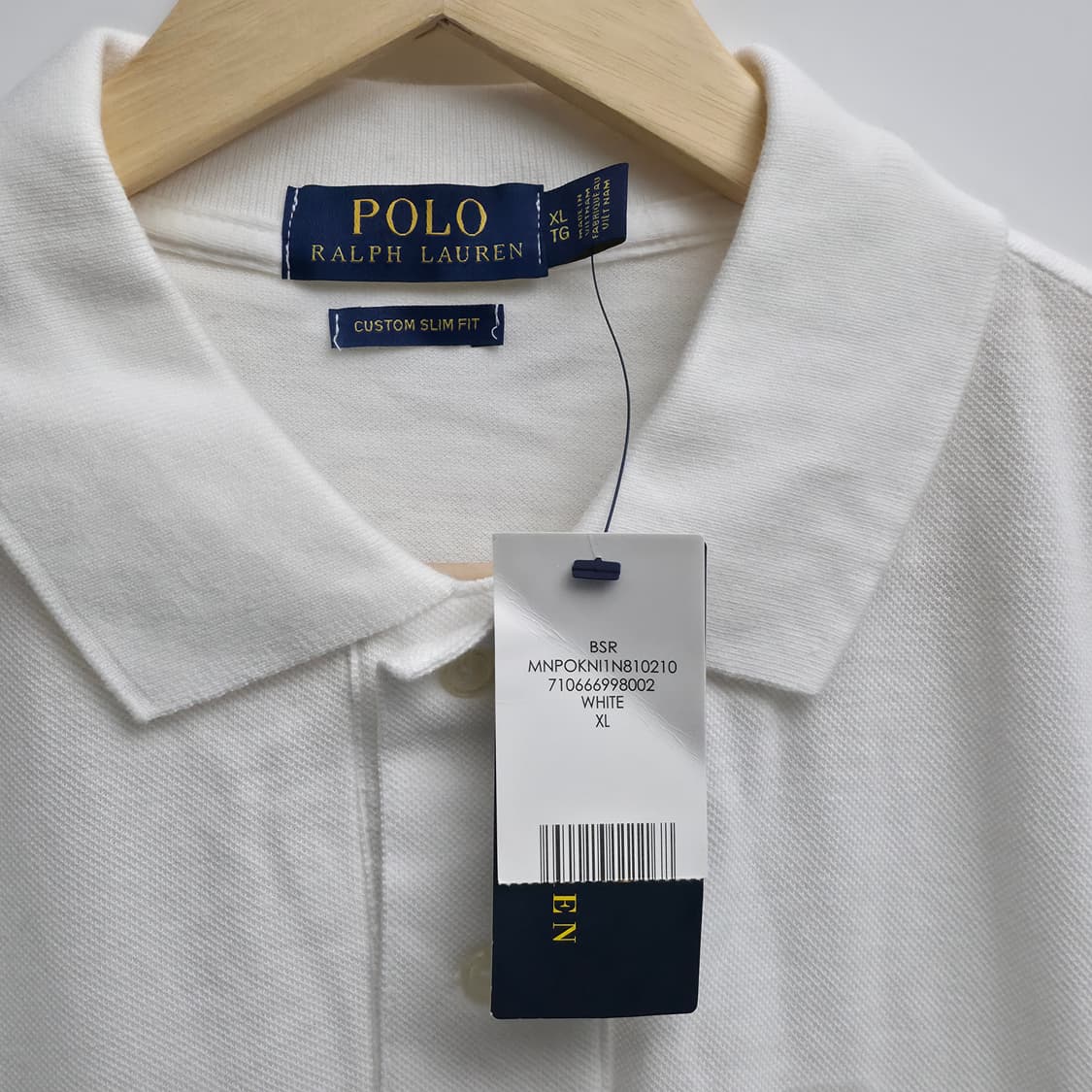 [XL] 새상품 폴로 랄프로렌 화이트 카라티 상품이미지5