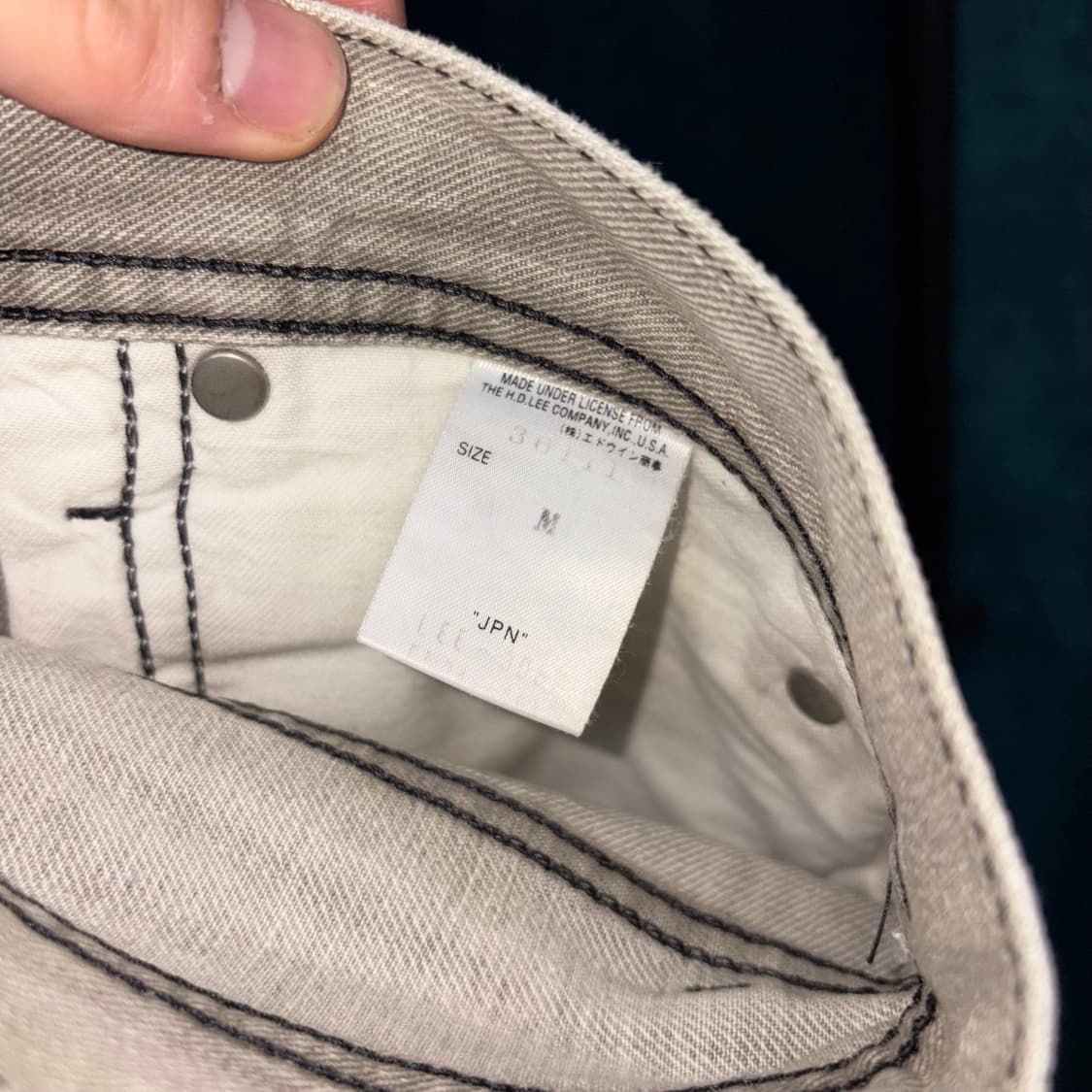 (31) Lee 라이더스 독수리 프린팅 그레이 진 made in JAPA 상품이미지6
