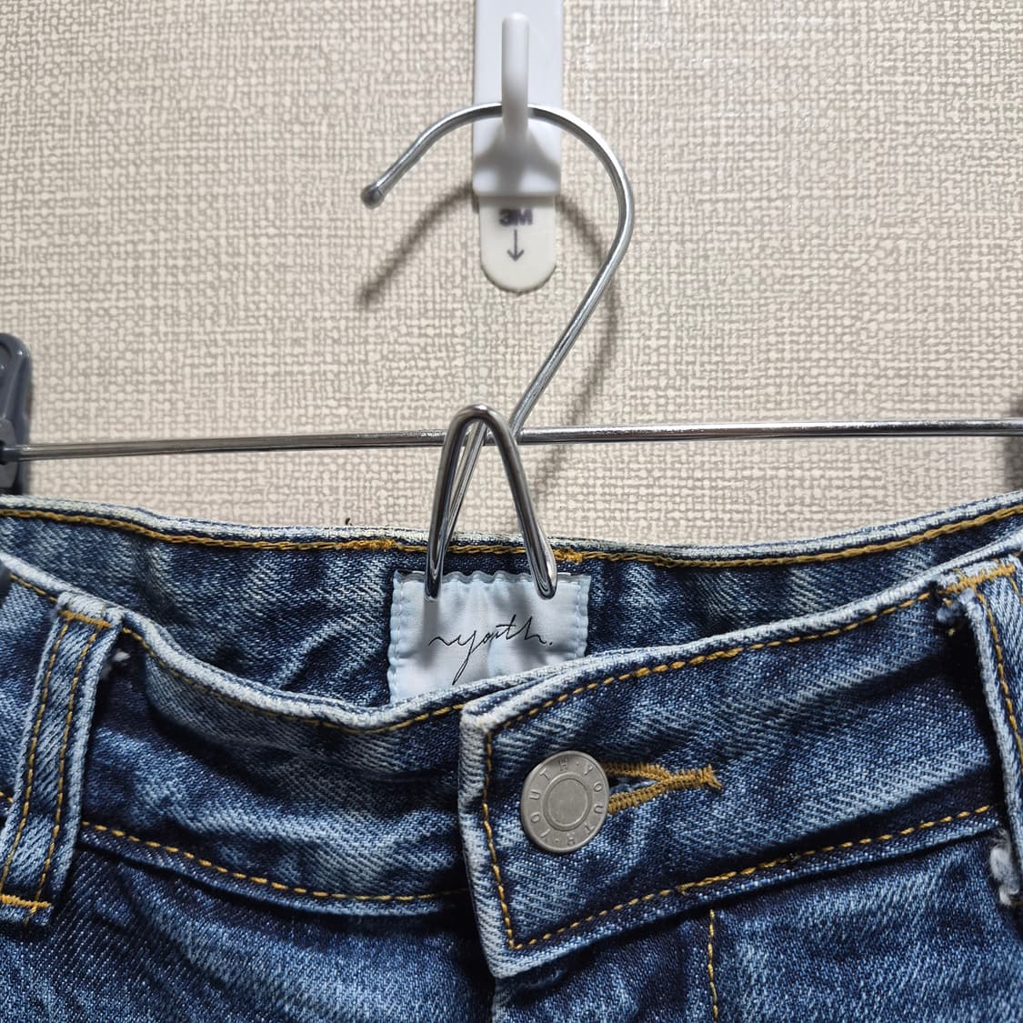 (S) 유스 youth 스트럭쳐 와이드 데님 팬츠 W30 L30 상품이미지3