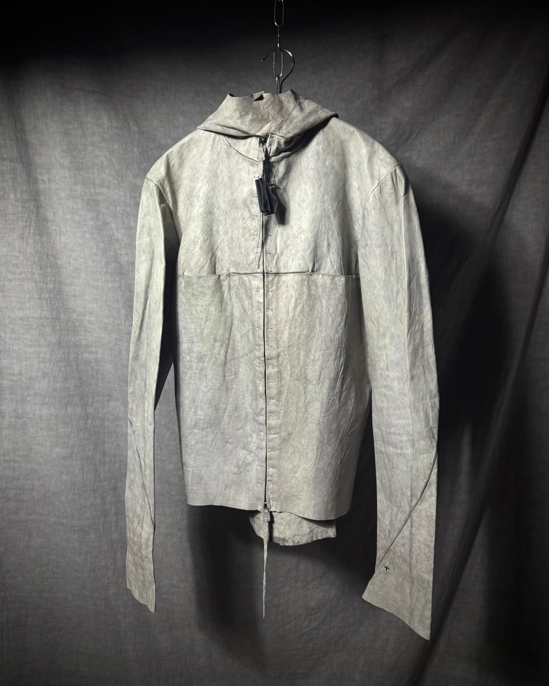 m.a+ 13SS Washed Cow Leather Hood Jacket 상품이미지1