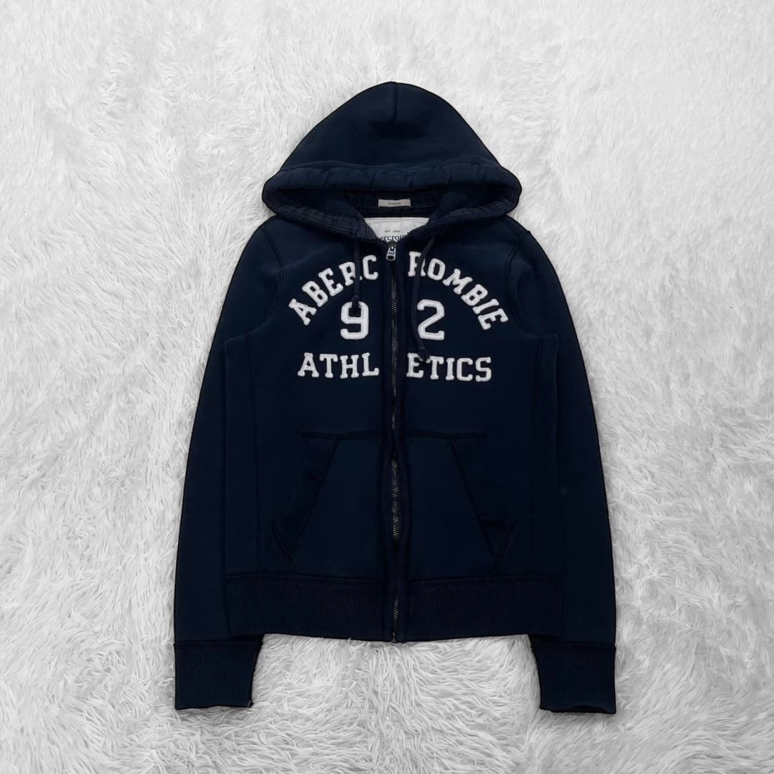 아베크롬비 아치 로고 후드집업 네이비 상품이미지2