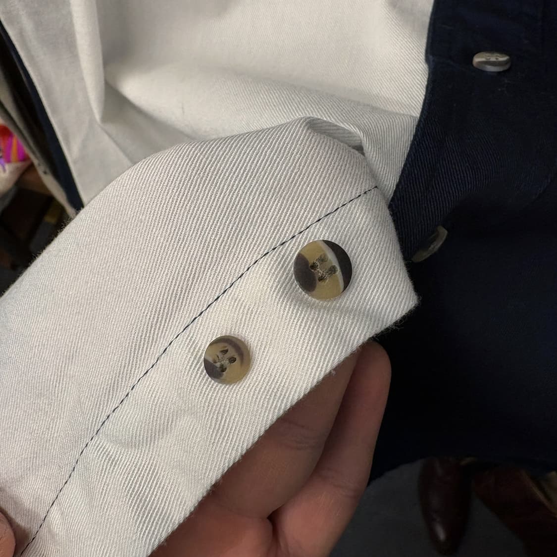 90s 익스프레스 라이더 언발란스 아즈텍 패턴 워크셔츠 N577 상품이미지6