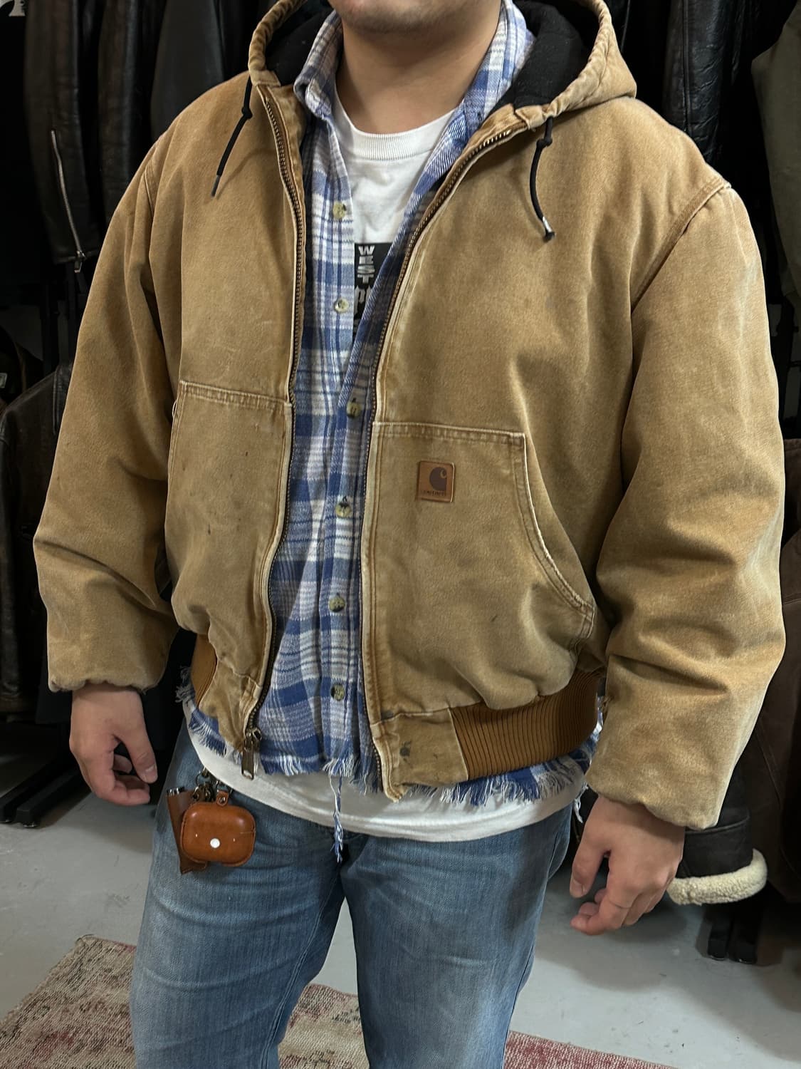 OG 칼하트 J130 액티브 자켓 칼하트 BRN 상품이미지2