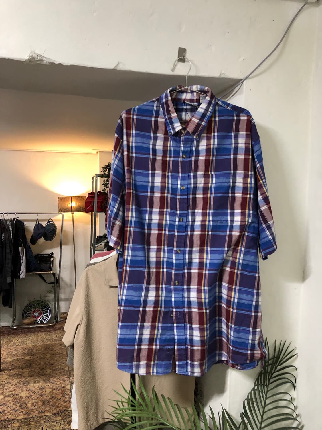 Saddlebrook vintage 블루 체크 셔츠 상품이미지1