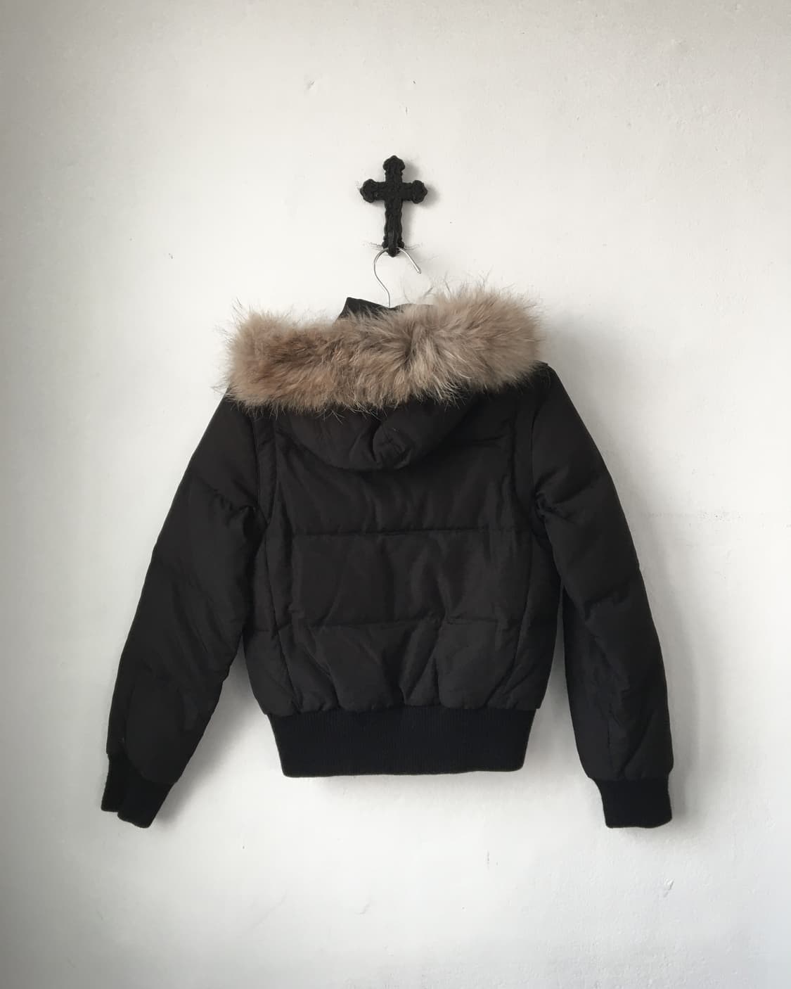 Fake fur hood transform jumper 상품이미지4