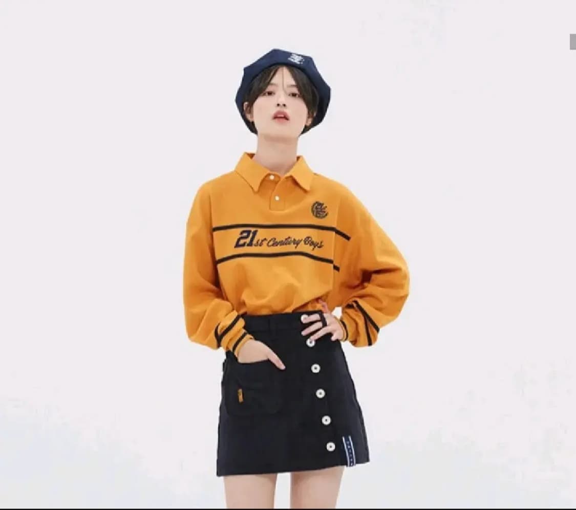 새상품,S,단종) 로맨틱크라운 21st Century Boys 카라맨투맨 상품이미지1