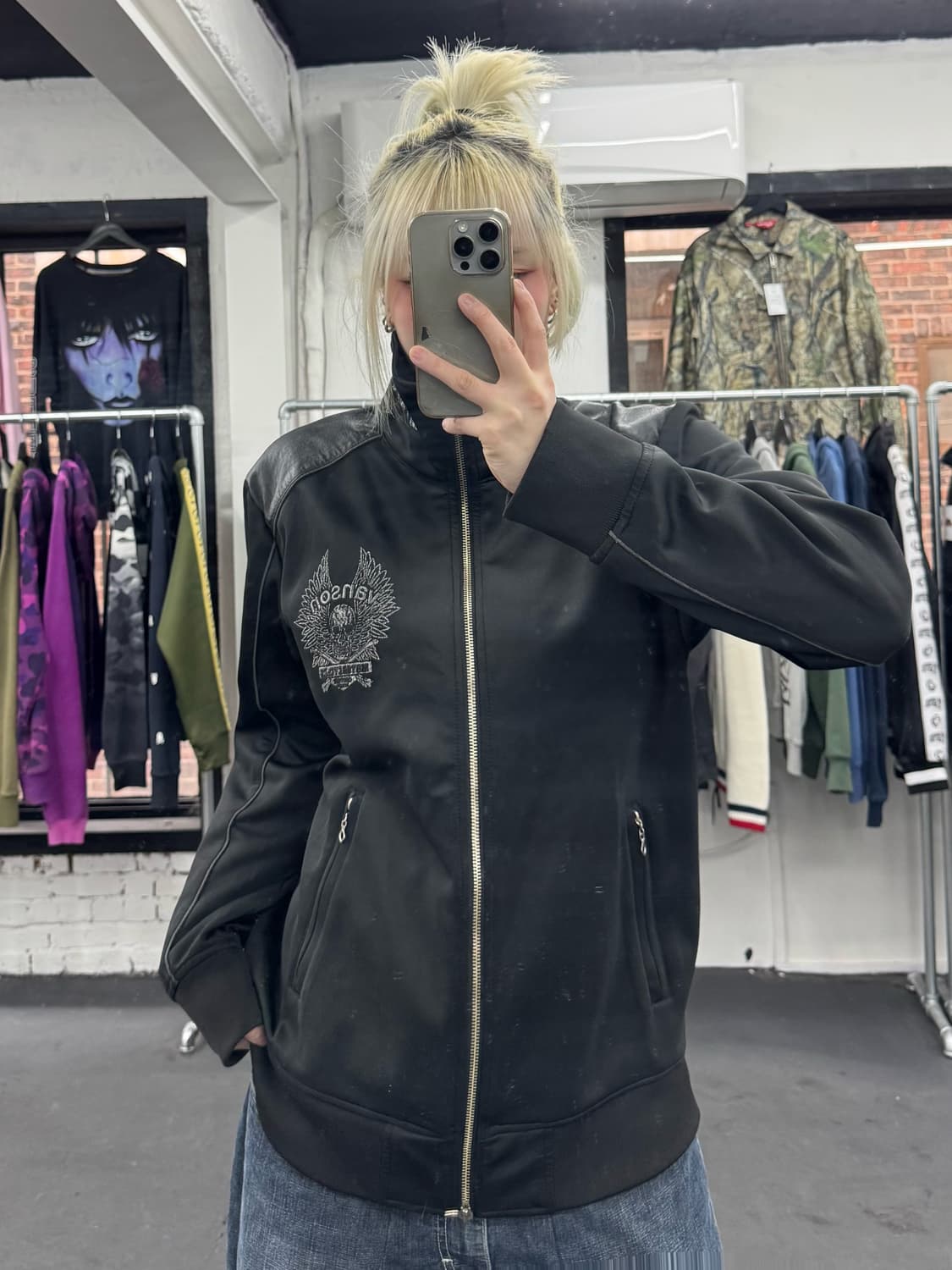 밴슨 레더 빅로고 투웨이 져지 상품이미지3