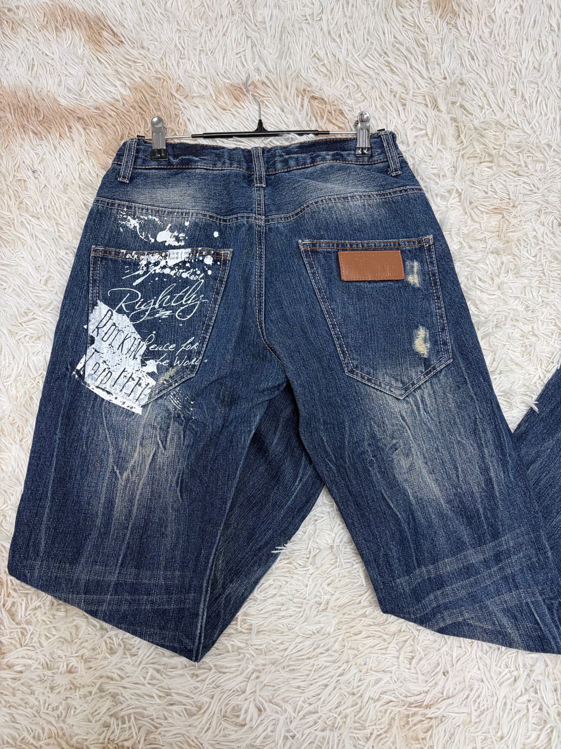 와투케 펑크 락 데님팬츠 스트릿 00s Y2K  상품이미지2