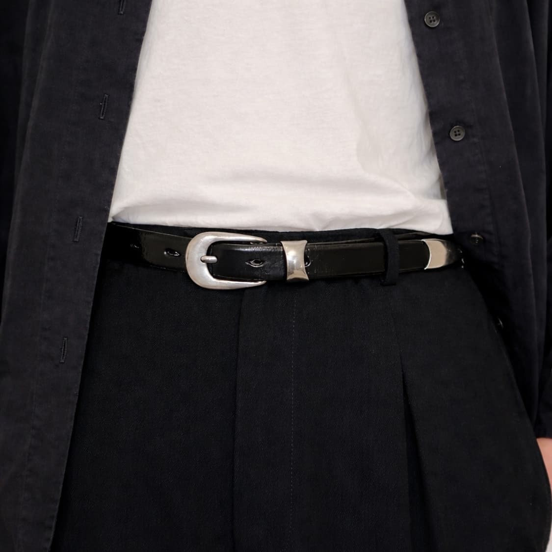 버건디 소가죽벨트 2cm 상품이미지9