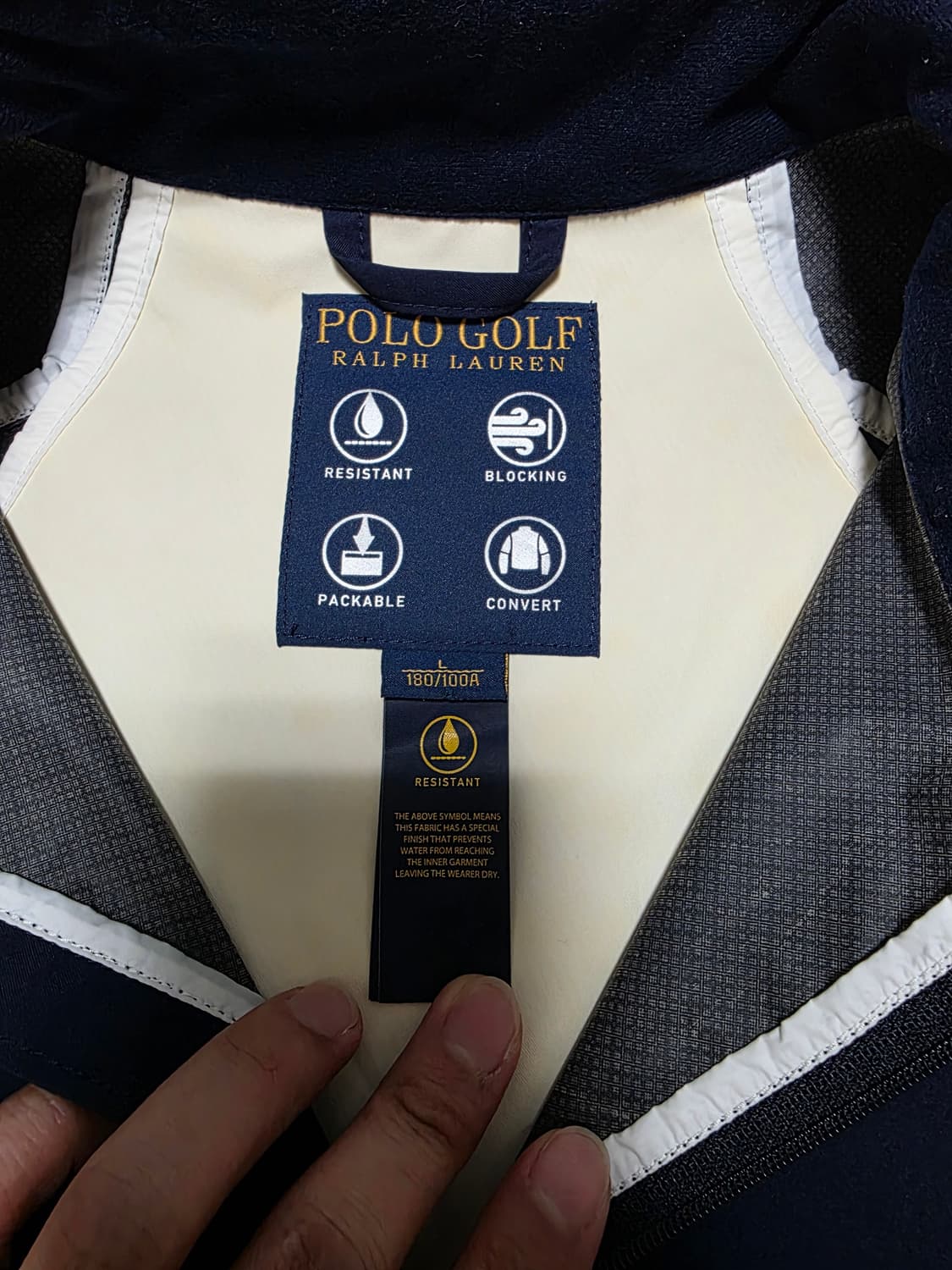 폴로 랄프로렌 골프 바람막이 L 상품이미지2