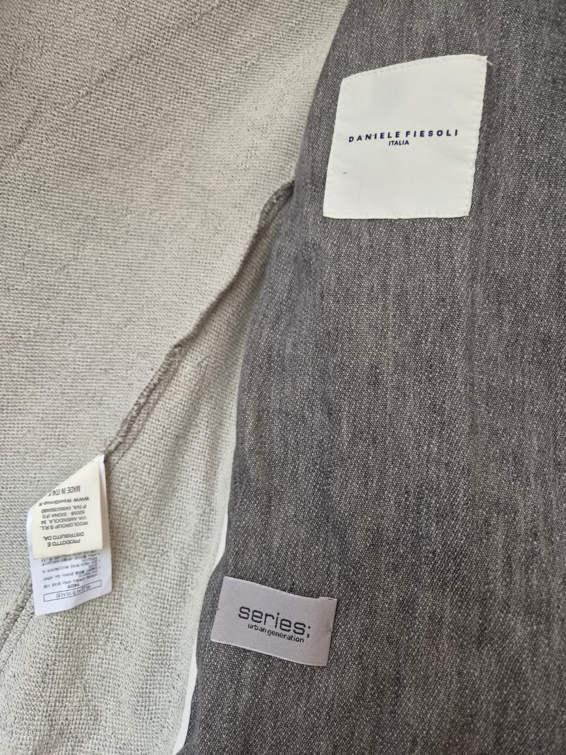 다니엘레 피에솔리 시리즈 남녀공용 그레이린넨자켓 95사이즈 상품이미지6
