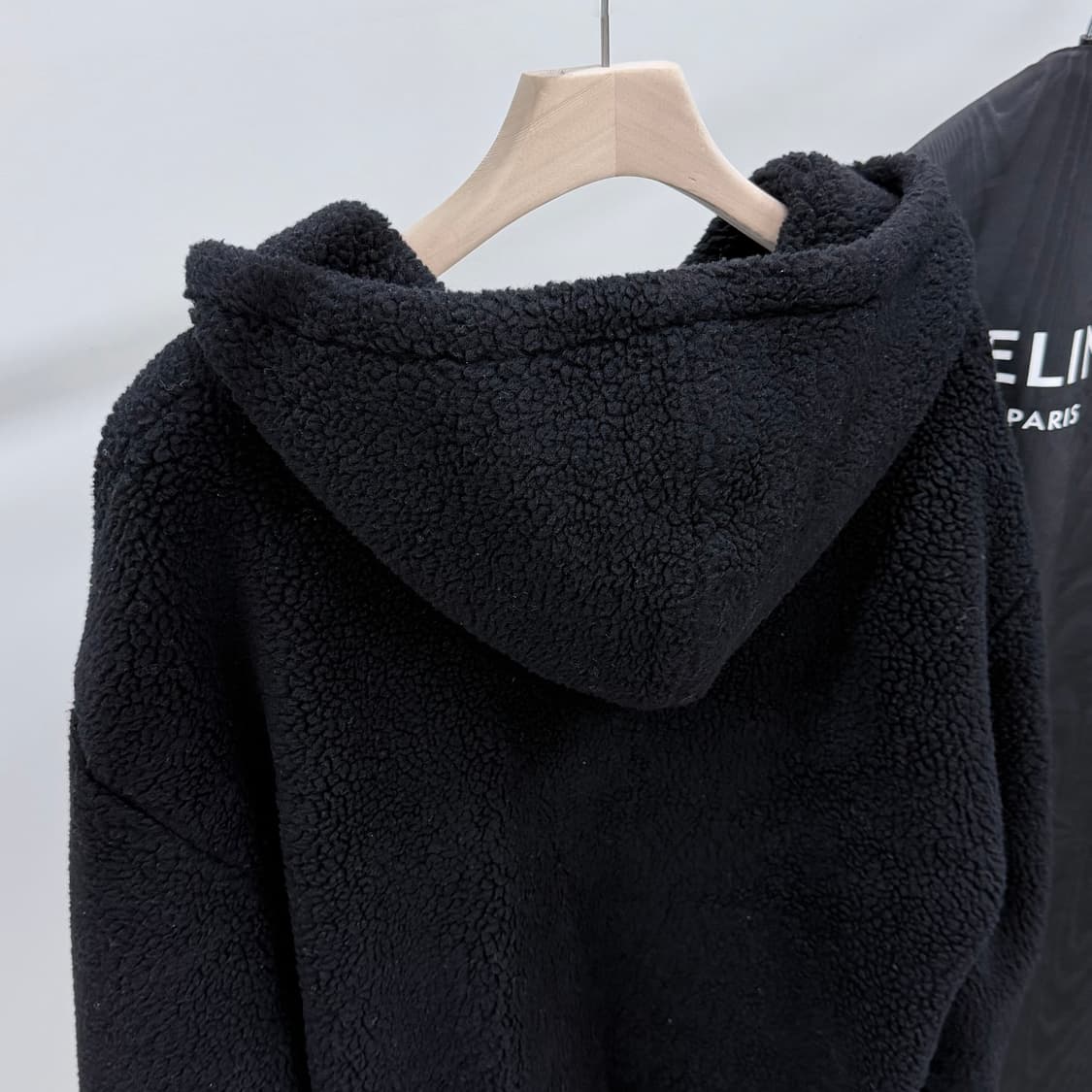 [S+급/XL] 셀린느 트리오페 울 코튼 플리스 후드 후리스 집업 상품이미지5