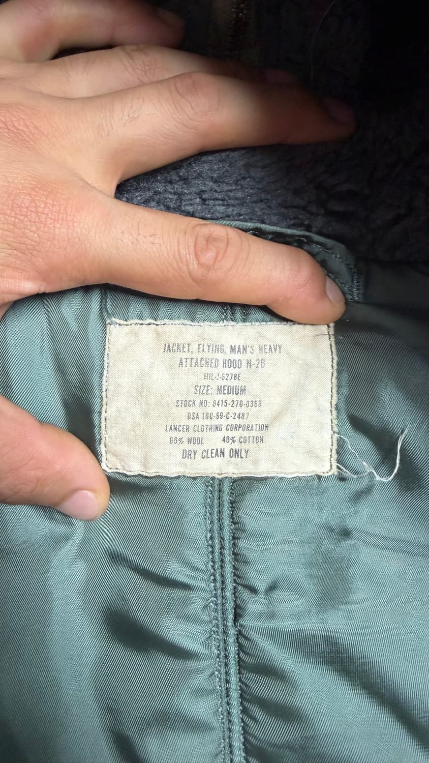빈티지 n-2b 자켓 Lancer Clothingit 상품이미지2