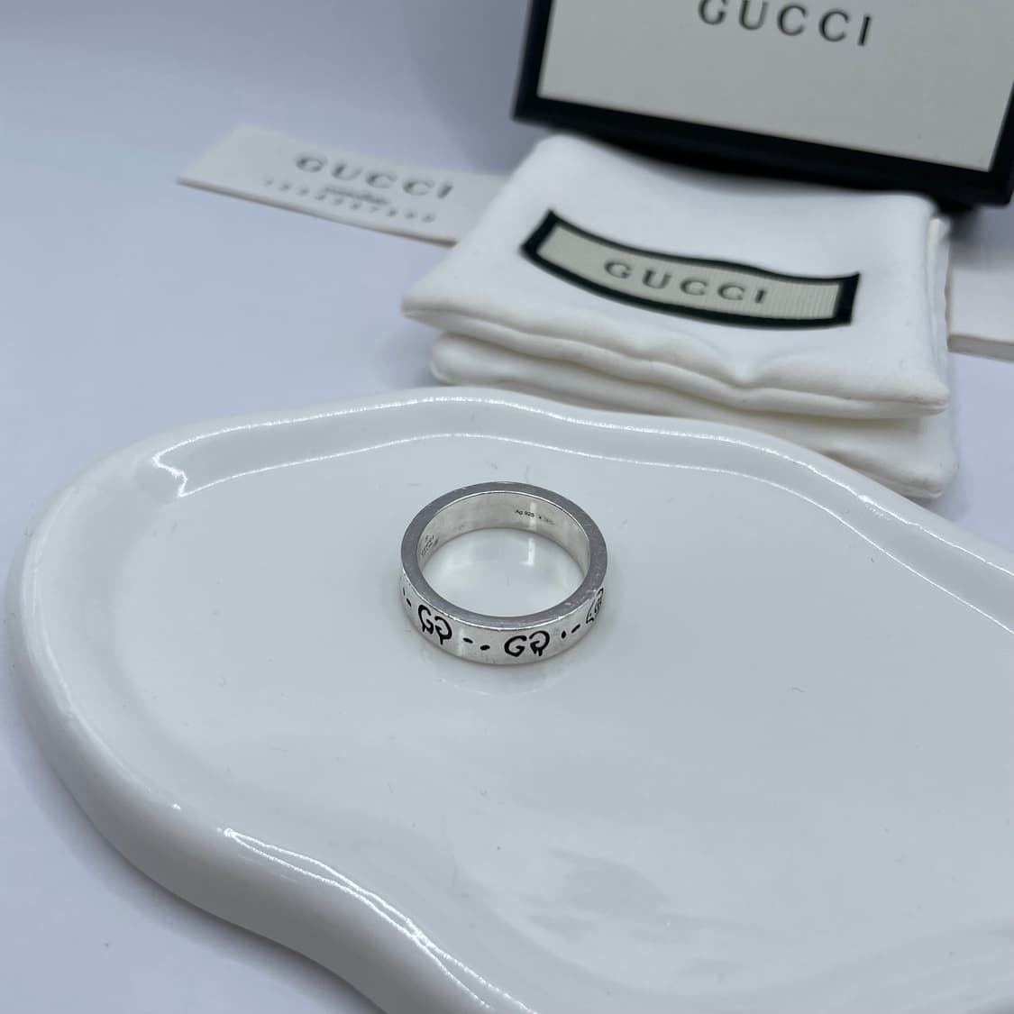 구찌 반지 18호 고스트링 6mm 상품이미지3