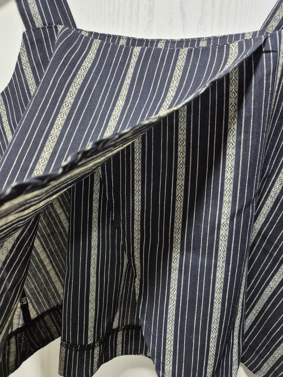 (세일)(새상품)스트라이프 끈나시 스커트 투피스 세트 상품이미지4