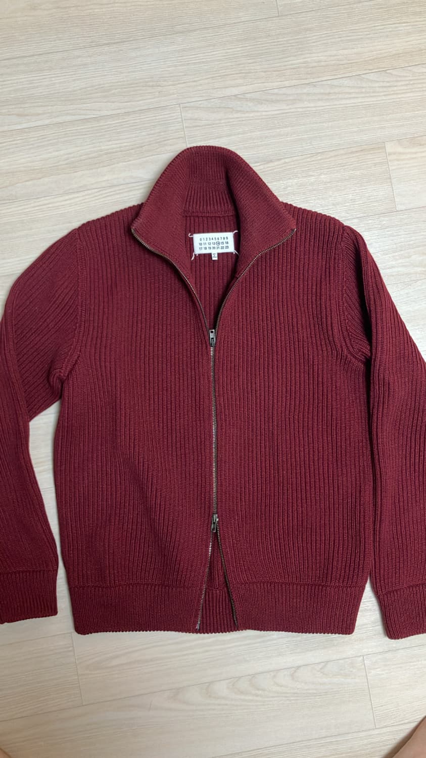 Masion margiela 버건디 니트집업 상품이미지4