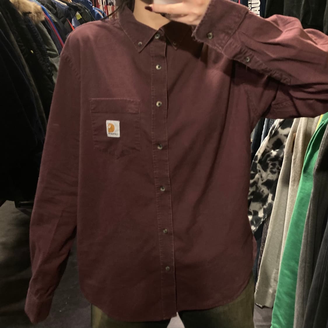 [IM] 칼하트 긴팔셔츠 로즈브라운 상품이미지2