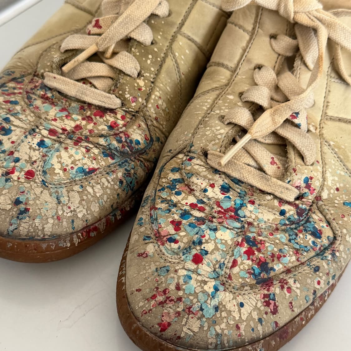 Margiela 메종 마르지엘라 독일군 페인팅 스니커즈 상품이미지2