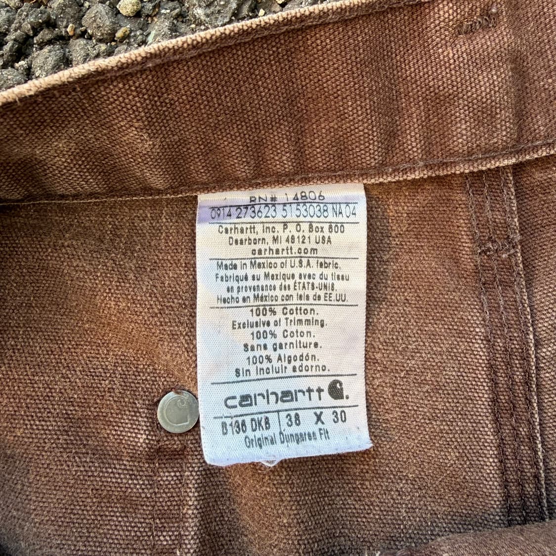 OG Carhartt 칼하트 더블니 B136 DKB 38x30 상품이미지10