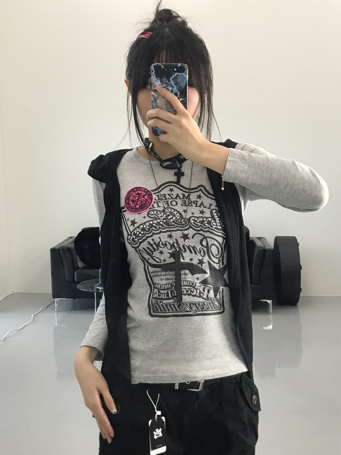 Jpn Y2k Graphic Long Sleeve T-Shirts 상품이미지3