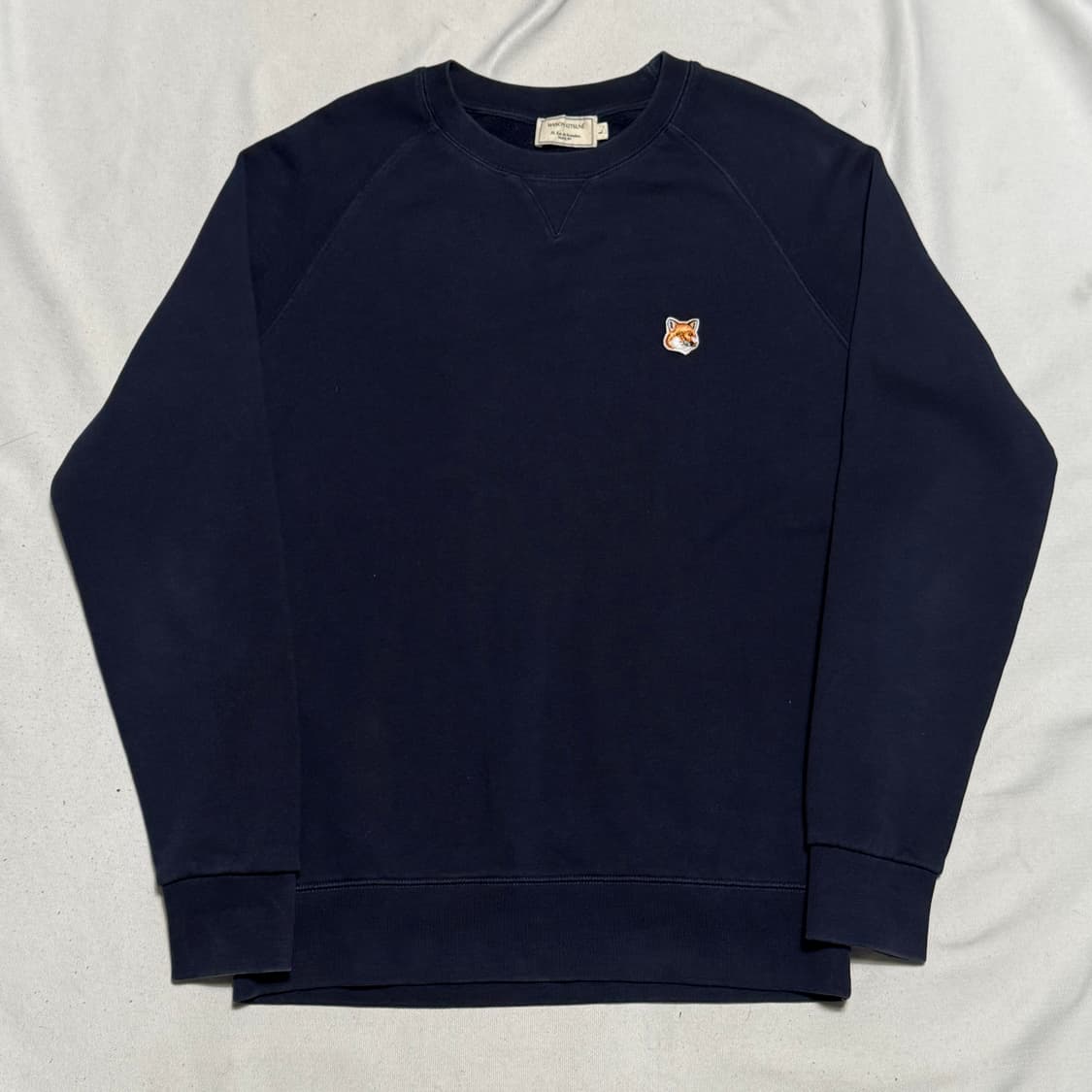 L 메종 키츠네 네이비 폭스 헤드 패치 맨투맨 상품이미지2