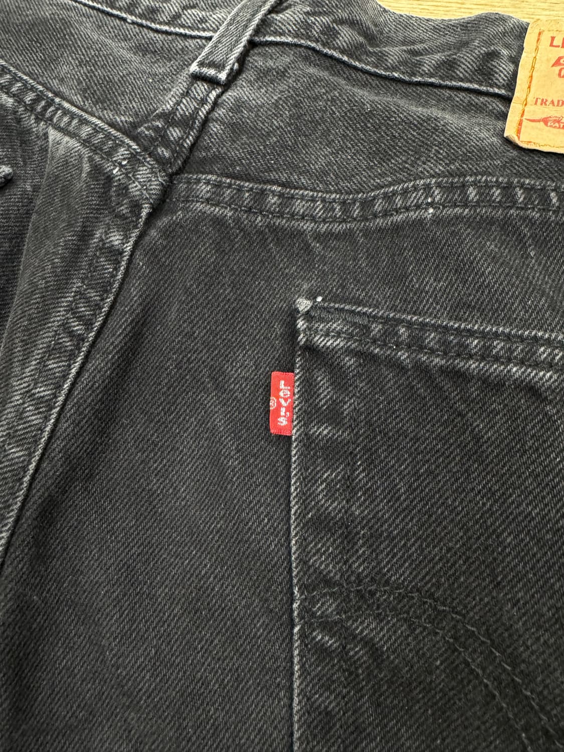 [Levis]리바이스 550 워싱 흑청 데님 (34-34) 상품이미지7