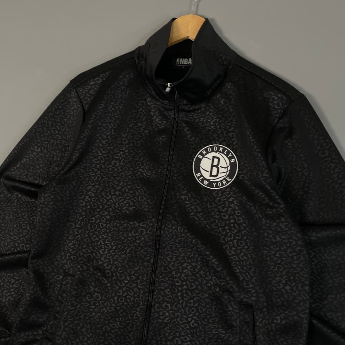 NBA 브루클린 뉴욕 트랙탑 져지 블랙 L [091704] 상품이미지5