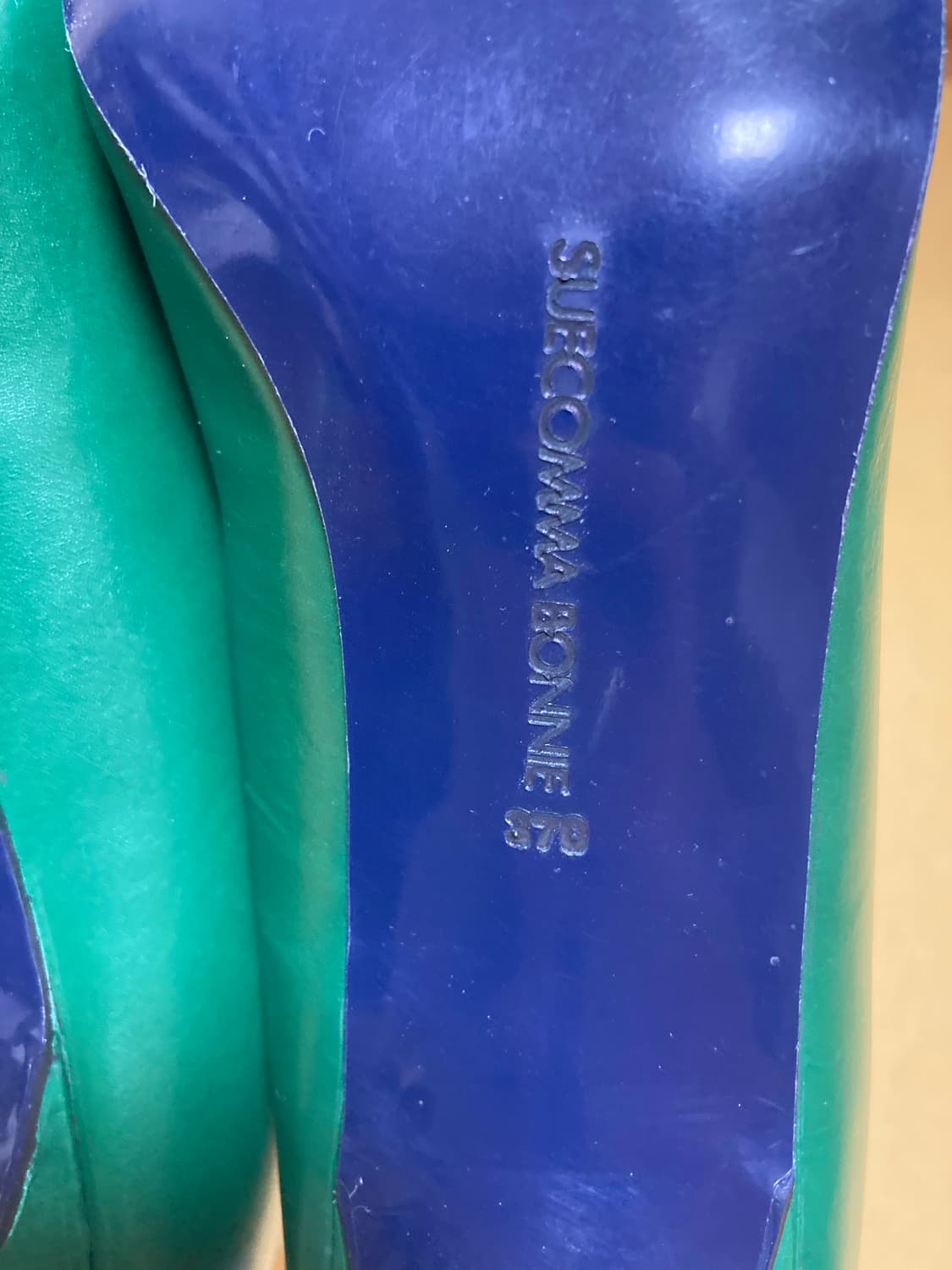슈콤마보니 그린 펌프스 6cm 240 새 제품 상품이미지9