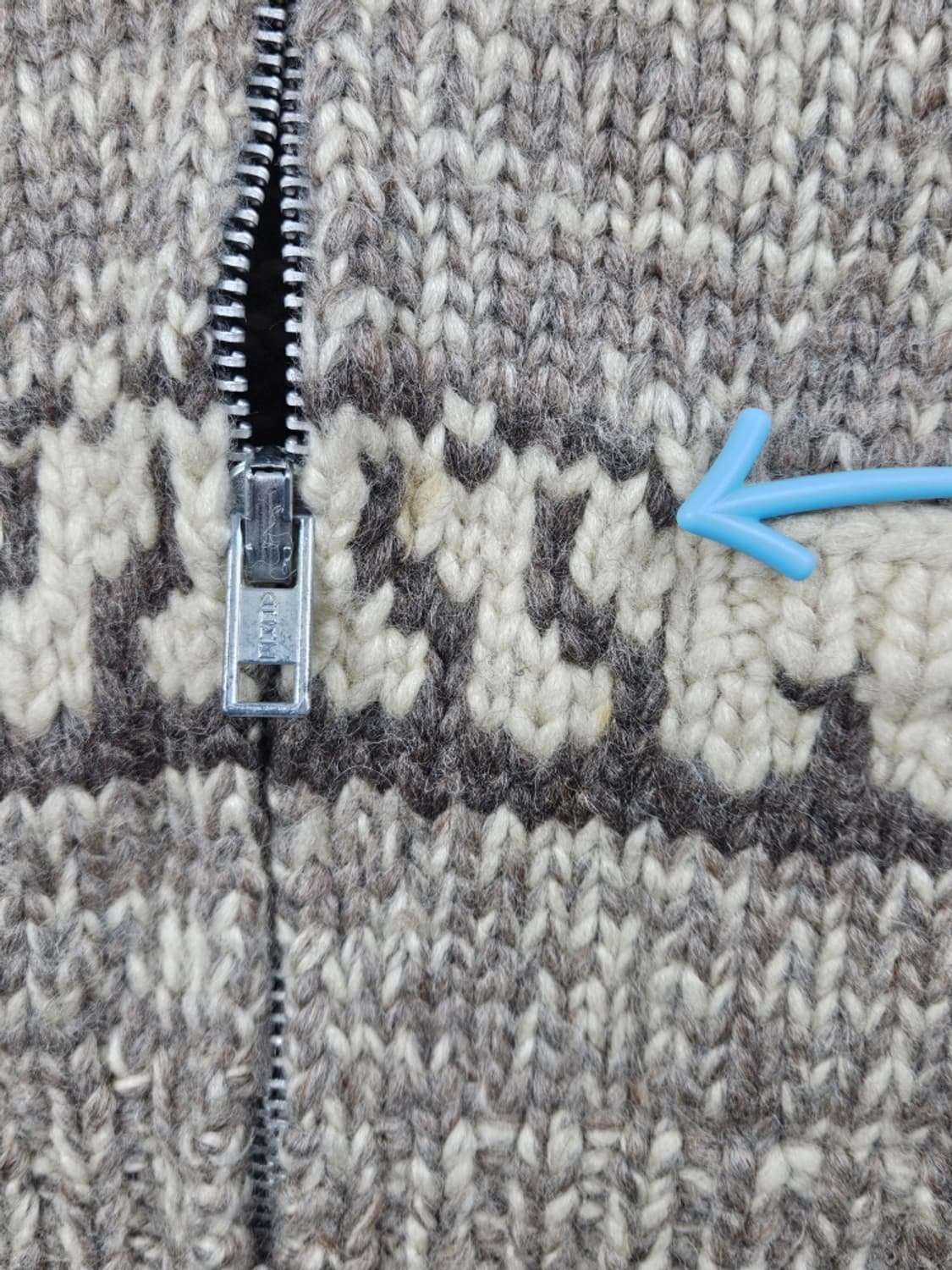 캐나다 핸드메이드 코위찬 스웨터 니트집업 ( 상세설명참조 ) / 9972 상품이미지7