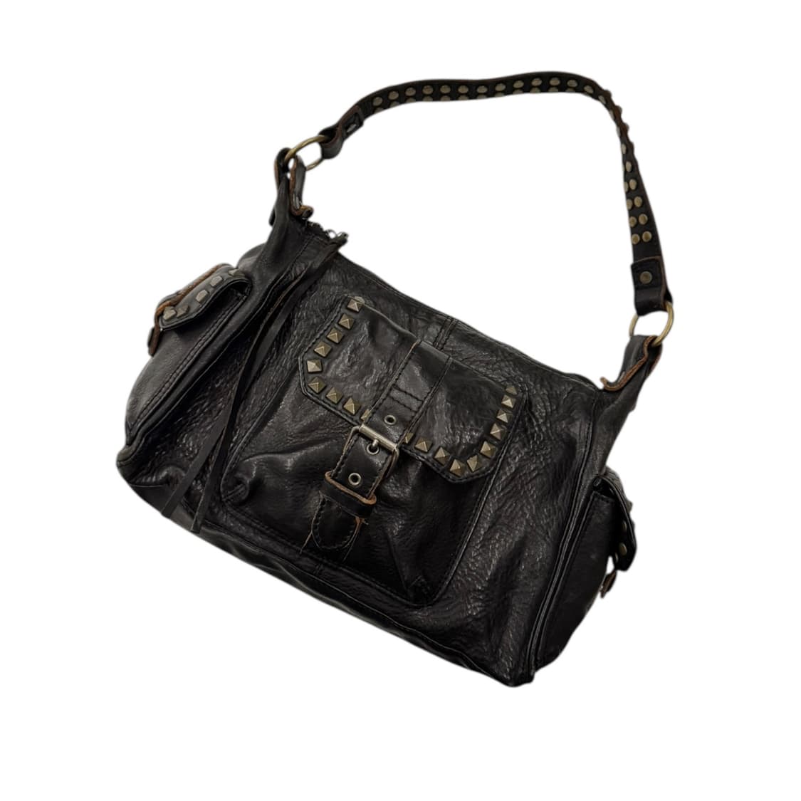 히스테릭글래머 레더 스터드 숄더백 블랙 상품이미지1