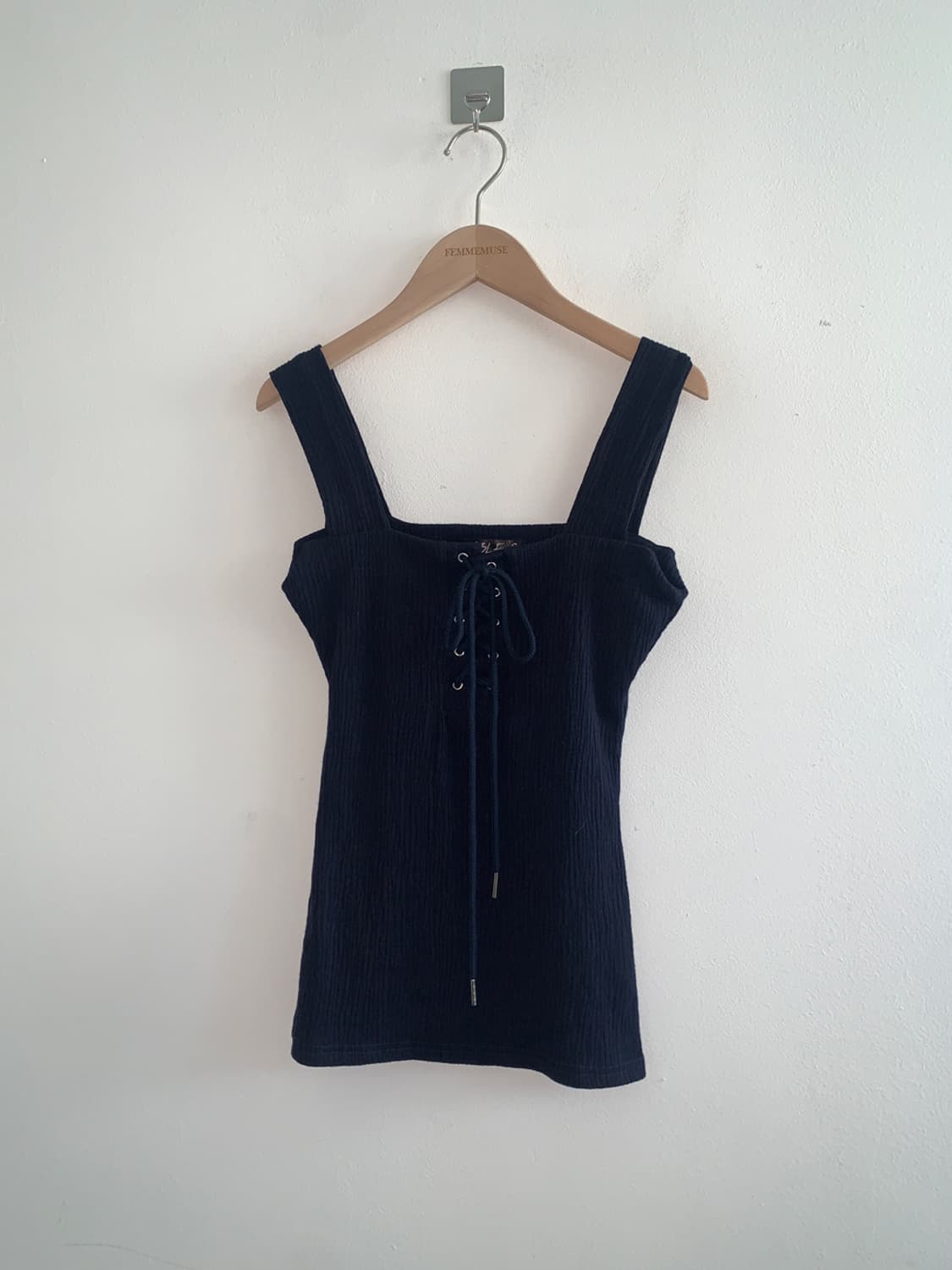 Sqaure neck corset sleeveless top 상품이미지1