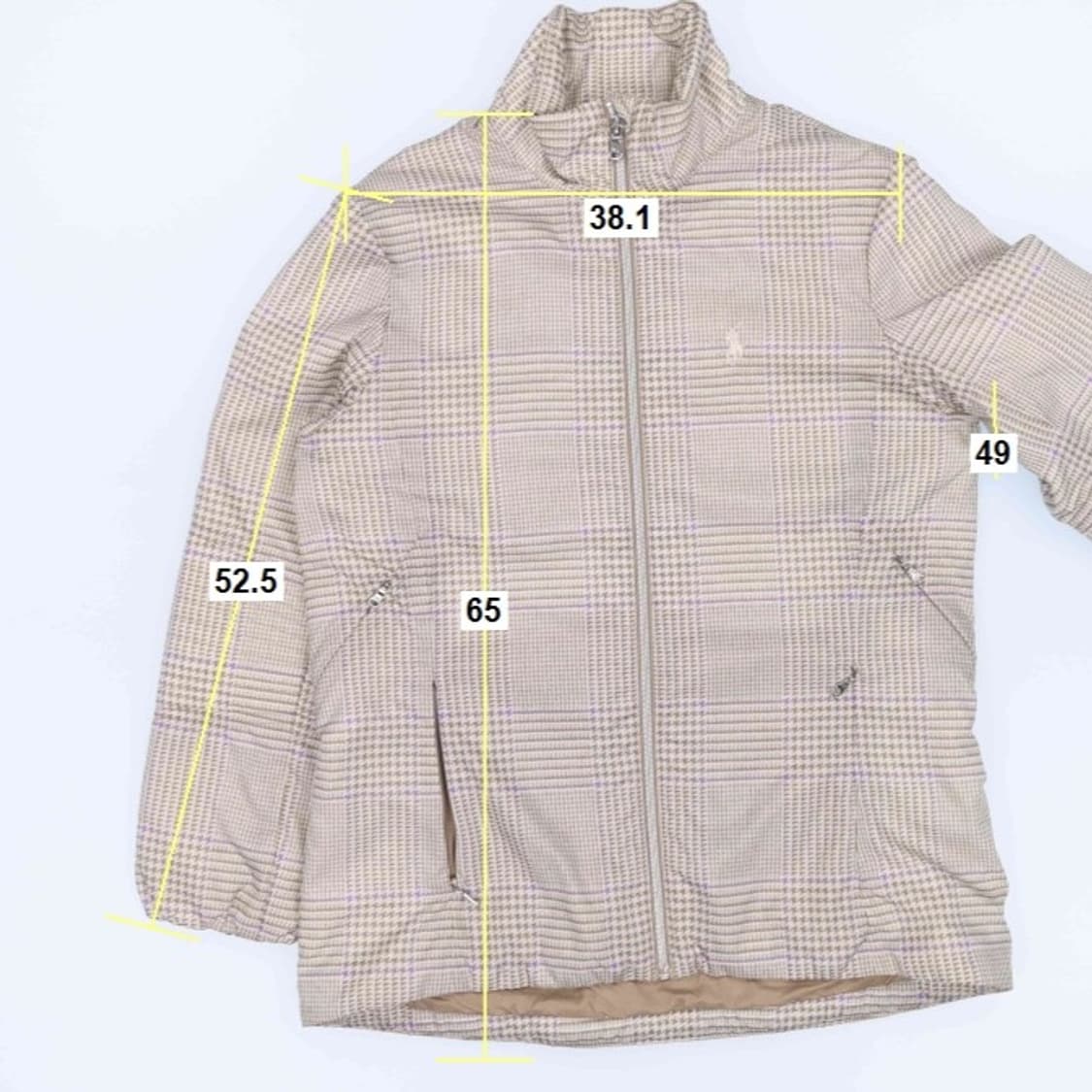 [S] 신형 폴로 골프 하운드투스 체크 경량 패딩 스윙 점퍼 3858 상품이미지10