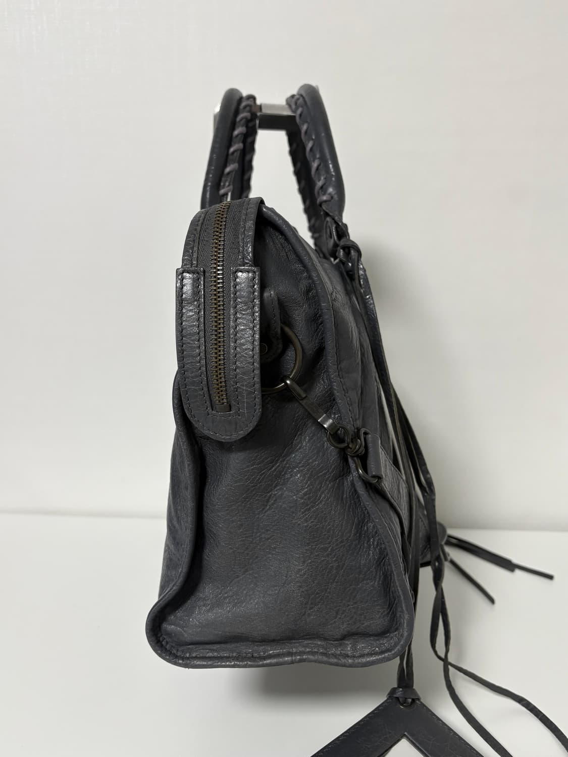 발렌시아가 시티 모터백 그레이 상품이미지2