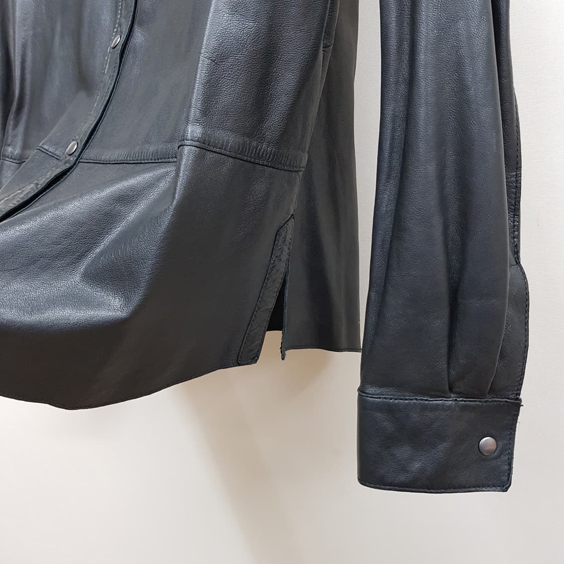 베르니스 Berenice 램스킨 레더 셔츠 자켓 38사이즈 상품이미지4