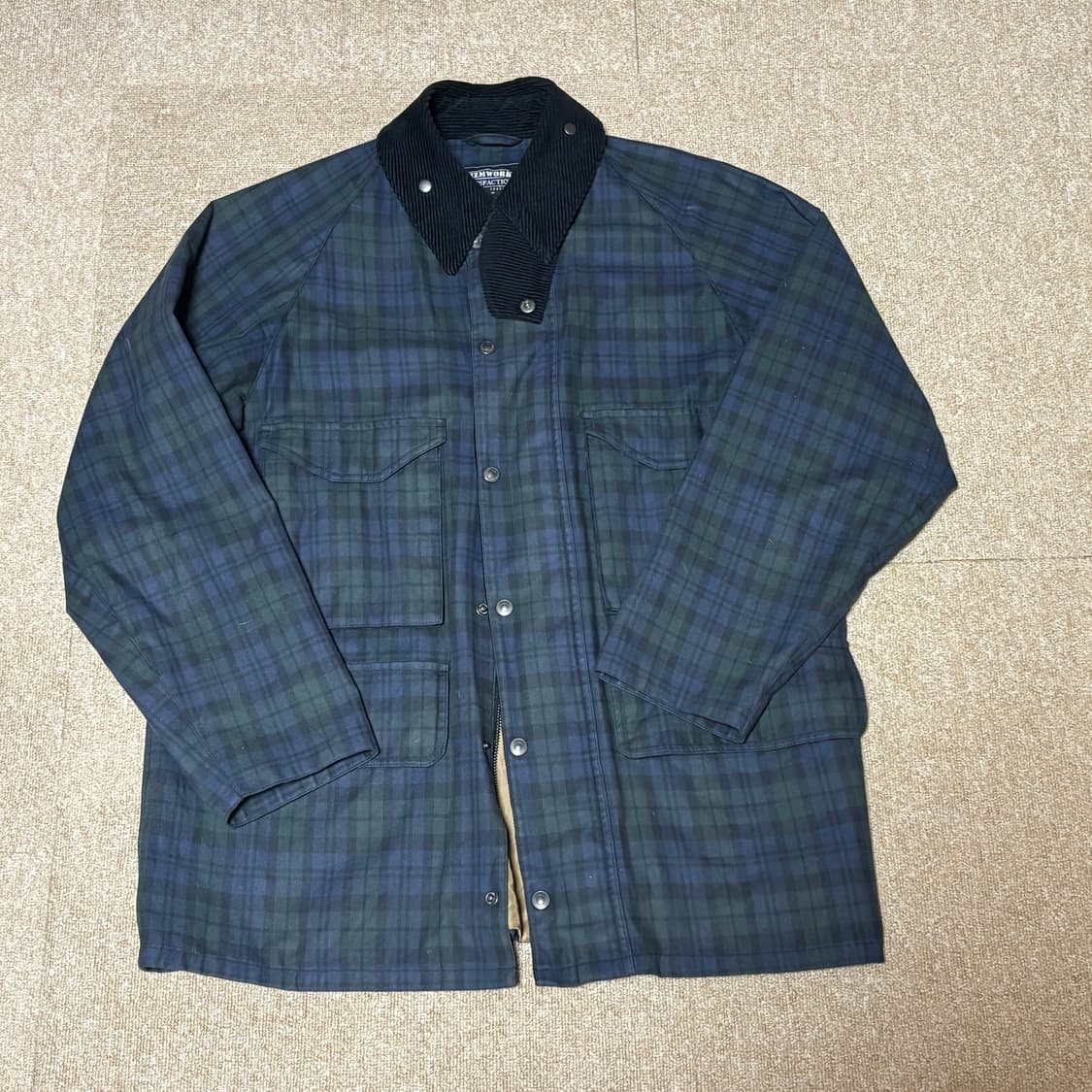 프리즘웍스 블랙와치 바버자켓 L 상품이미지3