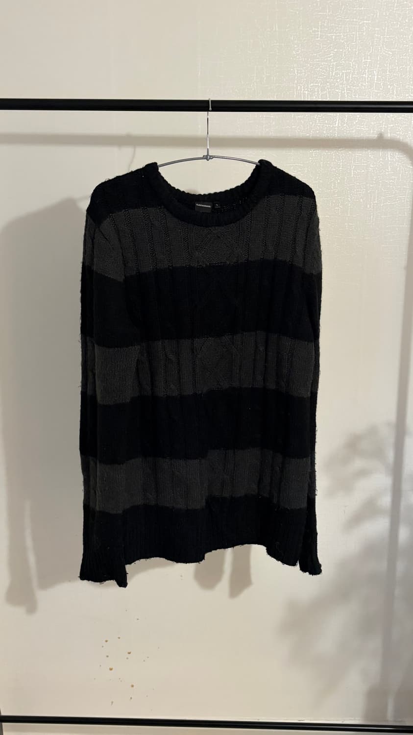 빈티지 그런지 스트라이프 니트 커트코베인 무드 상품이미지2