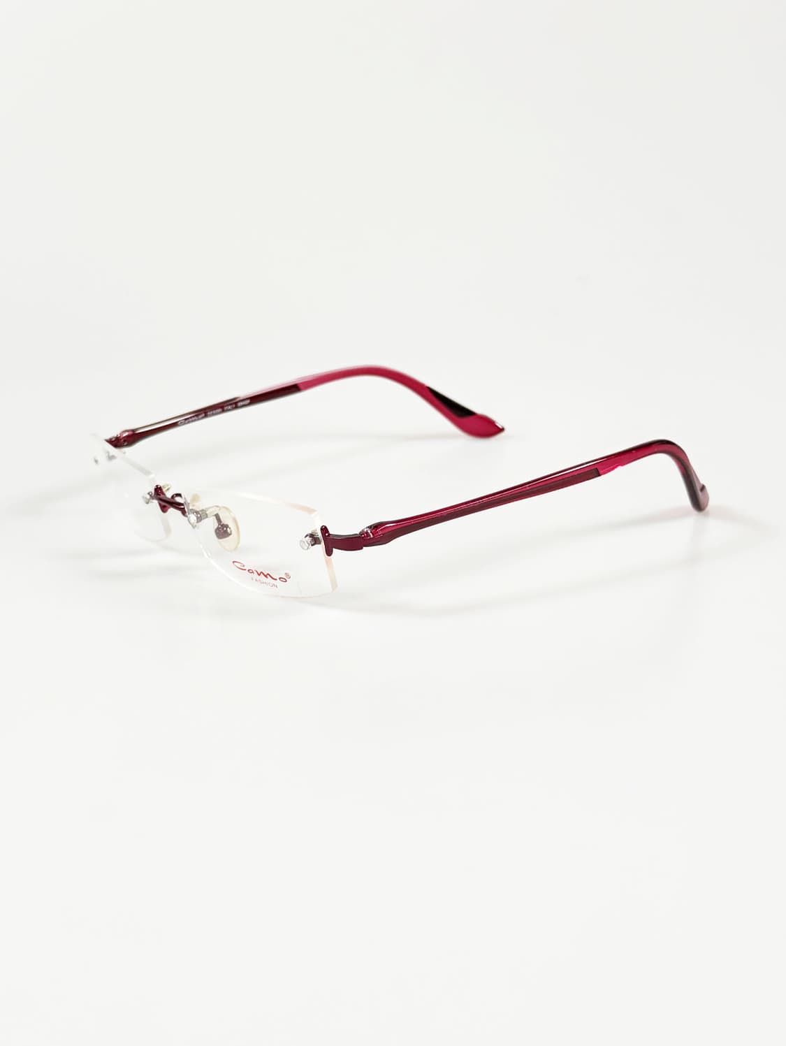 CAMO FASHION 무테 스퀘어 메탈 프레임 빈티지 안경 상품이미지3