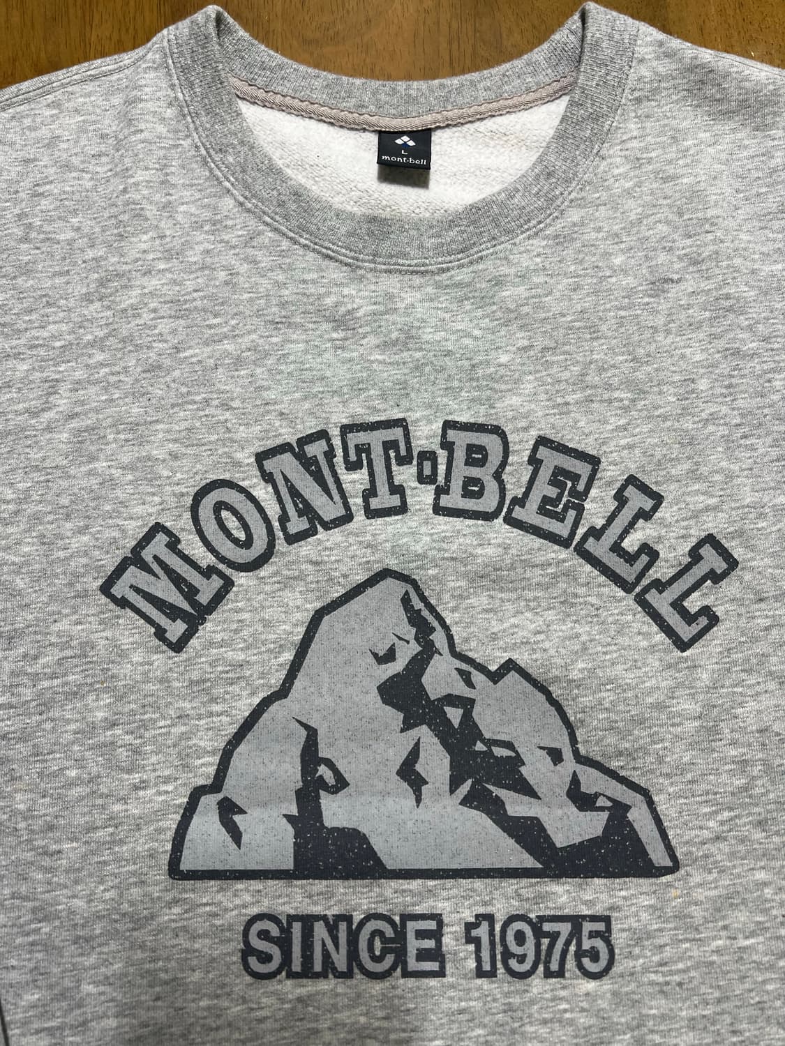 Montbell 1975 헤더그레이. 맨투맨  상품이미지2