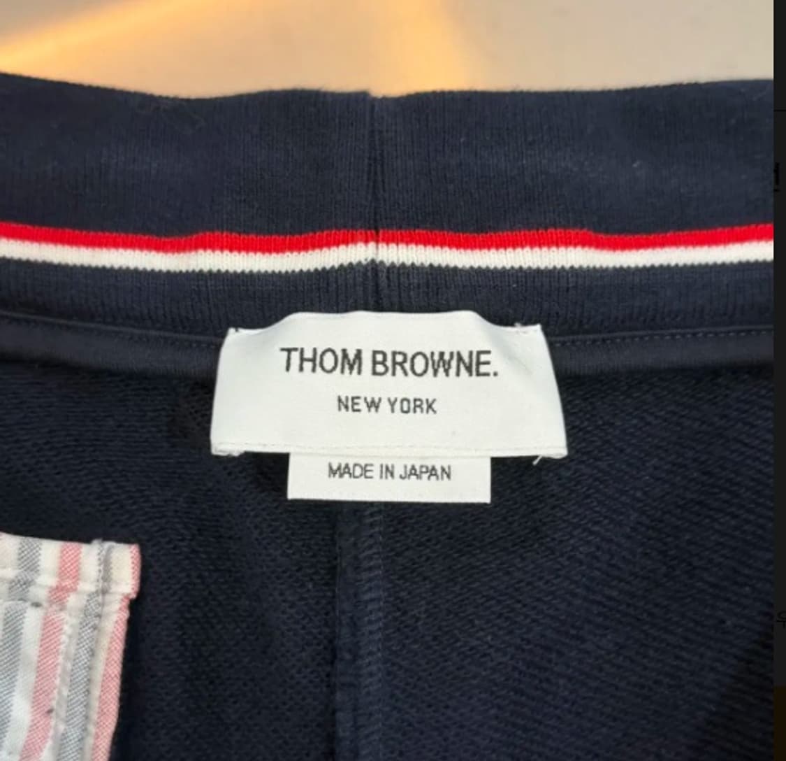 [정품] 톰브라운 4-바 코튼 스웨트 하프팬츠 3  상품이미지2