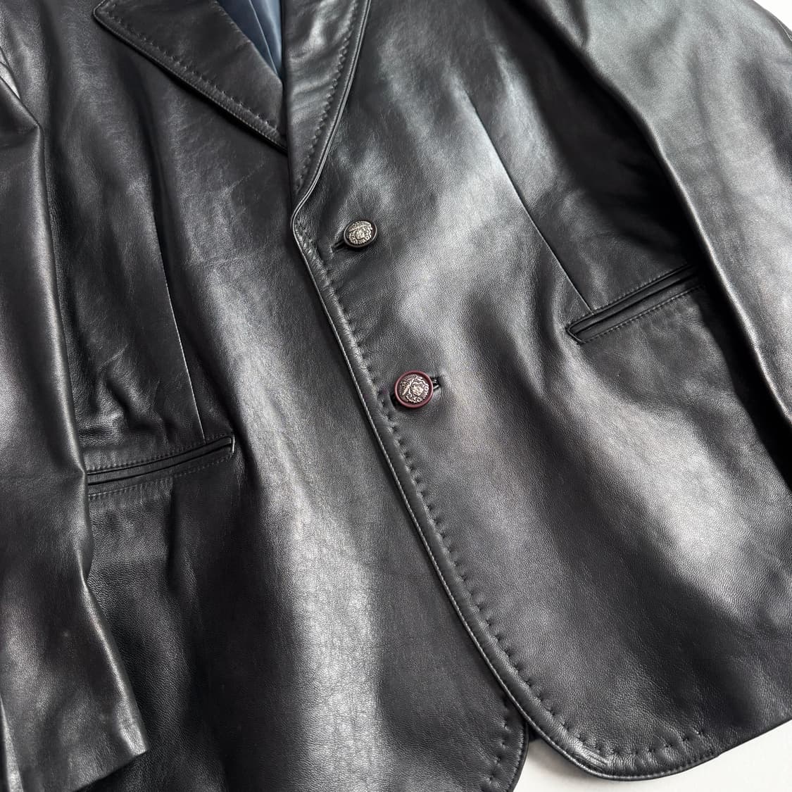 빈티지 양가죽 리얼레더 가죽 블레이저 자켓 상품이미지4